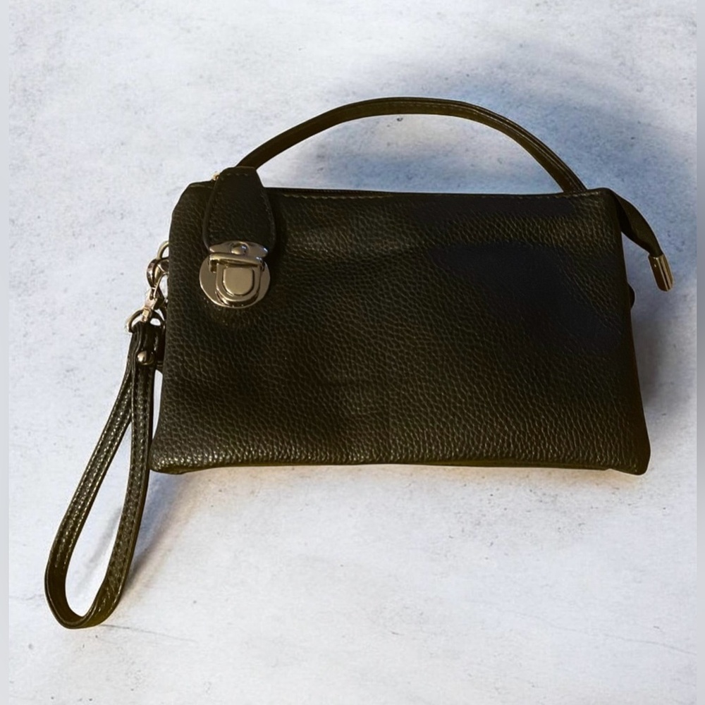 Elegant Black Crossbody Bag.